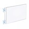 Azar Displays Two-Sided AcrylicSign Holder W/ Suction Cup Grippers 11" X 8.5", PK10 106689 - alternate 1